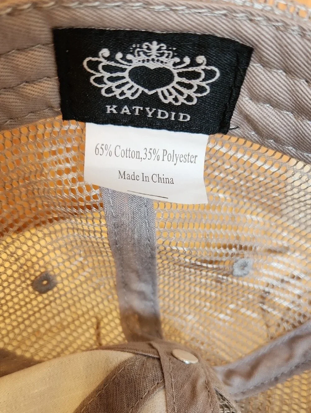 Katydid Beige & Tan Mesh Trucker Hat